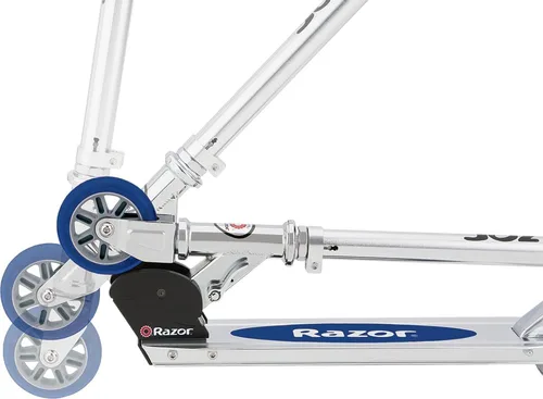 Vista 2 de Razor AW Kick Scooter para niños, barra de ruedas, ligera, plegable, marco de aluminio y manubrio ajustable