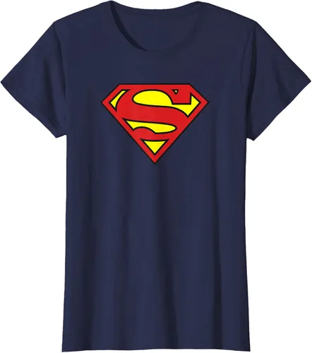 Vista 10 de Superman Camiseta con logotipo clásico Negro