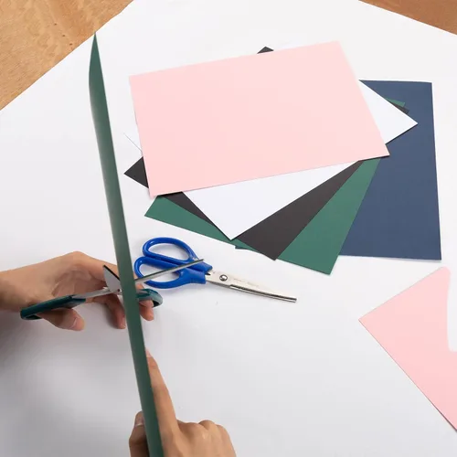 Vista 4 de 30 hojas de papel de cartulina de 8 1/2 x 11 pulgadas para manualidades y invitaciones (negro)