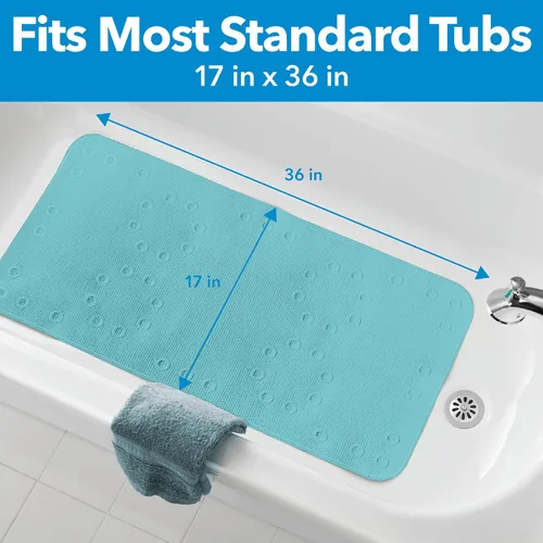 Vista 14 de Duck Brand 393477 Softex Tapete para baño 17 pulgadas x 36 pulgadas, 393478
