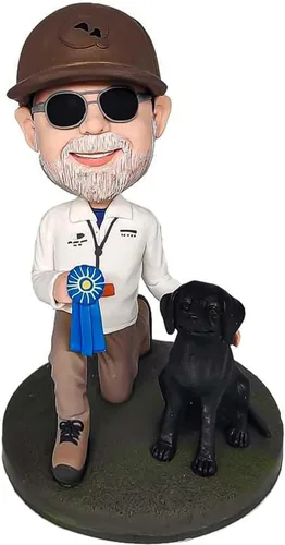 Vista 10 de Bobblehead personalizada - Figura personalizada para hombres, escultura personalizada hecha a mano de la foto, regalo único para marido, papá