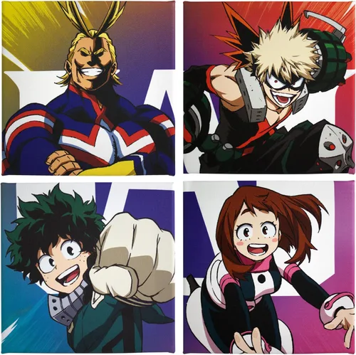 Vista 4 de Toynk My Hero Academia LookSee - Caja de regalo misteriosa 5 coleccionables oficiales de Boku No Hero Incluye arte de pared, pin esmaltado y más