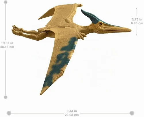 Vista 2 de Jurassic World Dominion - Figura de acción de dinosaurio Pteranodon de 12 pulgadas