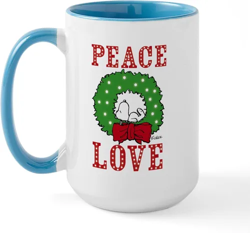Vista 23 de CafePress SNOOPY Joe Cool - Taza de café de cerámica (15.0 fl oz)