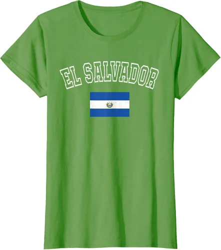 Vista 4 de Camiseta vintage con diseño de la bandera de El Salvador