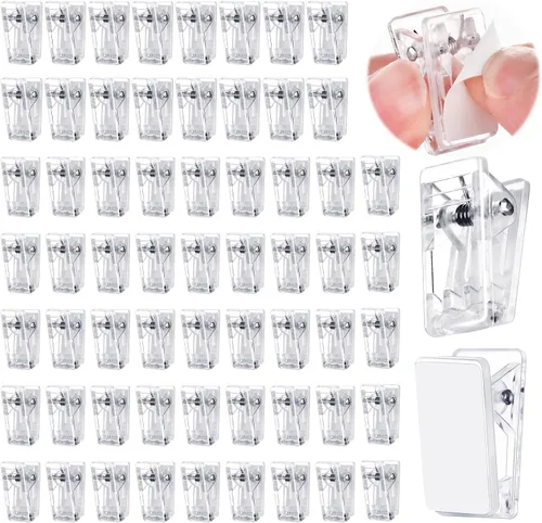 Vista 9 de Clips adhesivos para colgar, 25 clips de tapiz para colgar en la pared y organizar tarjetas Hanging, Card Organization