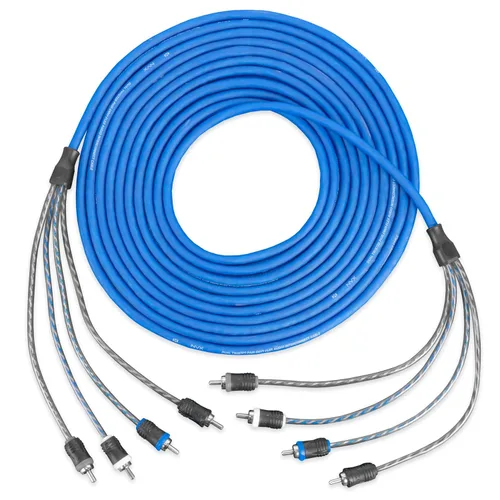 Vista 8 de NVX® XIV2M - Cable de interconexión de audio RCA de cobre libre de oxígeno de 1 hembra a 2 machos, par trenzado de audio RCA serie V, con reducción