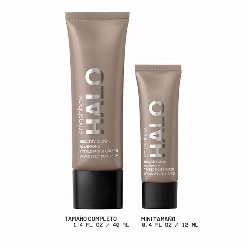 Vista 6 de Smashbox Halo Healthy Glow Tinted Moisturizer with SPF 25 24-Hour Hydrating Skin Tint with Buildable Coverage and Dewy Finish Hyaluronic Acid &