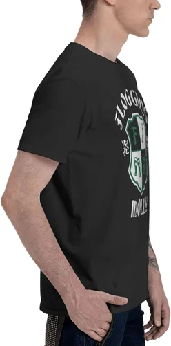 Vista 3 de Camiseta de manga corta con cuello redondo de algodón para hombre, estampado en 3D, camisetas gráficas ajustadas