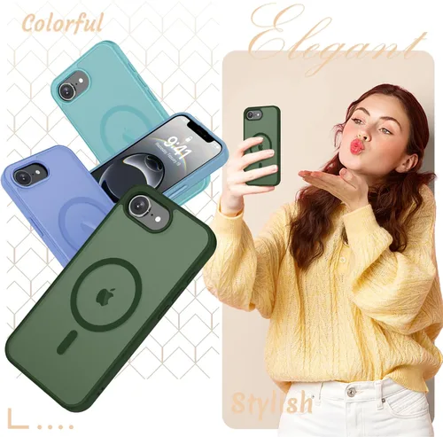 Vista 1583 de Funda para Google Pixel 10 Pro XL, cubierta magnética mate, color negro Fit for MagSafe, Screen Protector included, Shockproof Military Grade