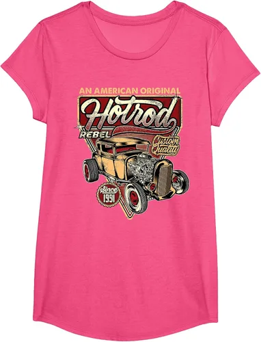 Vista 24 de Camiseta vintage Hot Rod Speed and Power para hombre Asphalt Grey