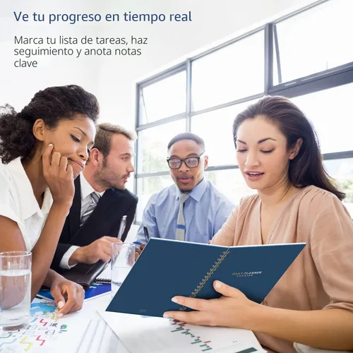Vista 5 de S&O - Agenda diaria sin fecha para organización, cuaderno de diario en espiral con horario por hora, diario sin fecha, diario de rutina de tareas