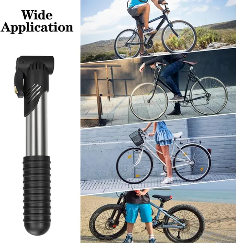 Vista 9 de Kit de reparación de bicicletas, kit de herramientas de reparación de neumáticos de bicicleta, incluye bomba de neumáticos de bicicleta