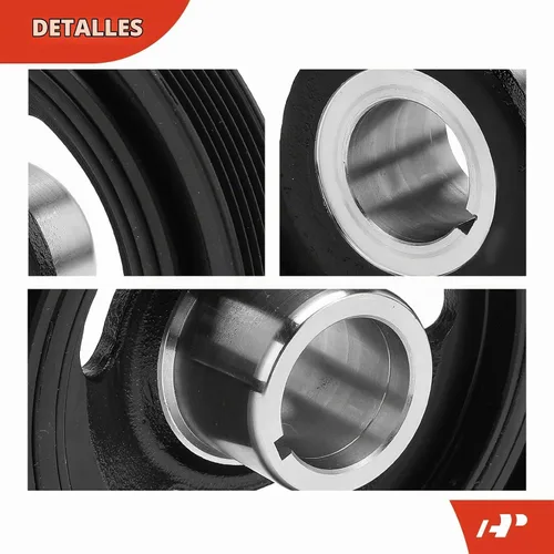 Vista 7 de A-Premium Polea del cigüeñal del equilibrador armónico del motor compatible