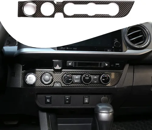 Vista 25 de Lcojicep Cubierta de panel de botón de aire acondicionado, accesorios de automóvil compatibles con Tacoma 2016-2020