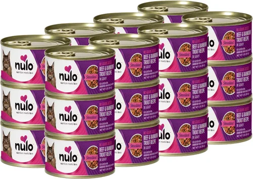 Vista 14 de Nulo Comida enlatada húmeda para gatos sin granos de pollo y pato triturada, 3 onzas (paquete de 24)