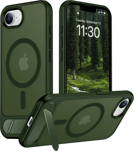 Vista 111 de Funda para iPhone 11 con compatibilidad magnética, [Soporte invisible incorporado][Compatible con MagSafe]