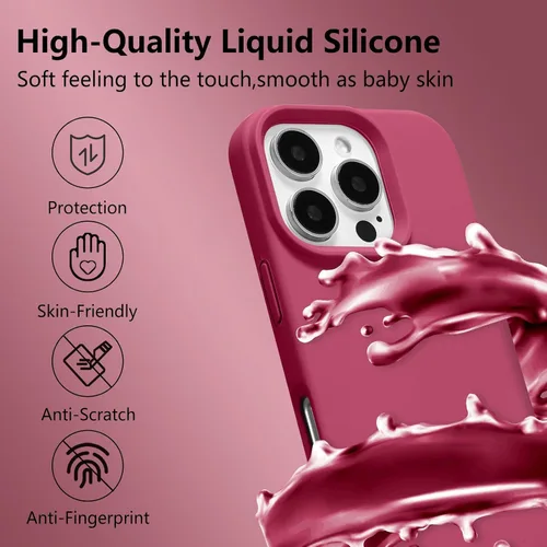 Vista 208 de Funda magnética de silicona para iPhone 13 Pro, color blanco antiguo [Compatible con Magsafe] [Forro de microfibra suave antiarañazos], funda