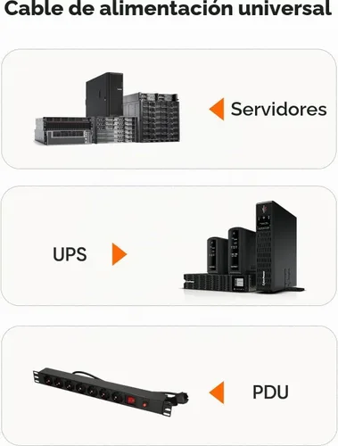 Vista 5 de CableCreation Paquete de 10 cables adaptadores de corriente NEMA 5-15R a IEC 320 C14 de 1 pie