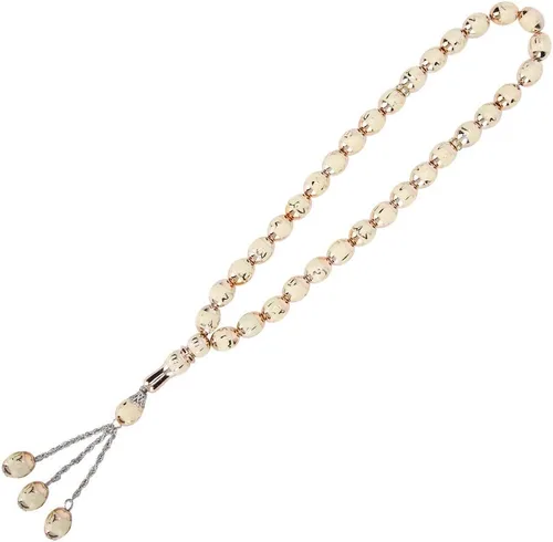 Vista 8 de HEEPDD Cuentas de oración musulmana de 13.8 in de longitud y 0.472 in, pulsera Tasbih beige, 33 cuentas de conteo preciso de Dhikr para uso diario