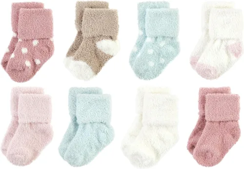 Vista 15 de Hudson Baby - Calcetines de algodón para bebés recién nacidos y Terry para niñas bebés
