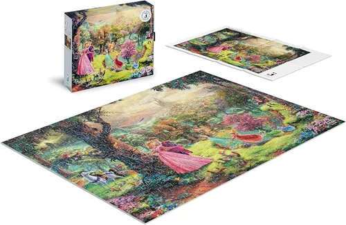 Vista 4 de Ceaco - Silver Select - TK Disney - La Bella Durmiente - Rompecabezas de 1000 piezas para adultos - Rompecabezas desafiante perfecto para noches