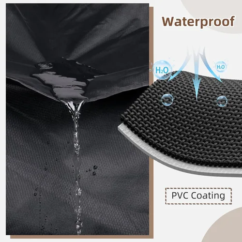 Vista 3 de MR. COVER Fundas de mesa de patio para muebles de exterior, fundas de muebles de patio, impermeables, resistentes, 115 pulgadas de largo x 76