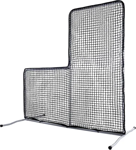 Vista 8 de Gagalileo Baseball L-Screen Protective Pitching Net: 7x7FT Portable for Batting Cage Backyard Practice - Coaches Parents Youth Training Beisbol