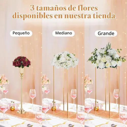 Vista 6 de NUPTIO Arreglo de Bolas de Flores en Ramo - 2 Piezas de 9.5 Pulgadas de Diámetro Bolas de Flores Falsas Carmesí Rosas para Centros de Mesa Mesas