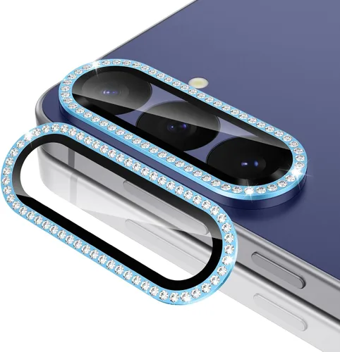 Vista 157 de Casetego Protector de lente de cámara para Galaxy Z Fold 8, [Diseño de purpurina mejorado], [Fuerte adherencia], lente de vidrio templado 9H negro
