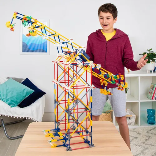 Vista 6 de K'Nex Set para construir de parque de atracción 3 en 1 con motor, 744 piezas