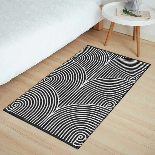 Vista 2 de Tiffasea Alfombras de cocina de 2 x 5 pies + 2 x 3 pies, alfombras de pasillo lavables modernas de algodón tejido de algodón para interiores