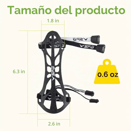Vista 2 de SPG Protector de brazo de tiro con arco, ajustable, profesional, protector de antebrazo, para adultos, jóvenes, hombres, mujeres, competición, tiro