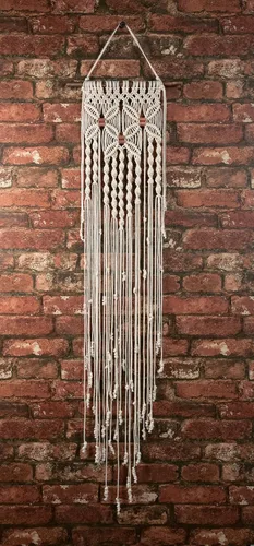 Vista 2 de Kit de colgador de pared de macramé - Tres flores