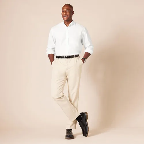Vista 7 de Tienda Essentials - Camisa de tela oxford, de manga larga, ajuste regular, para hombre