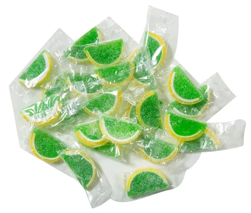 Vista 7 de Boston Fruit Slice - Dulces gomosos gourmet envueltos individualmente, caja de 1 libra (sandía)