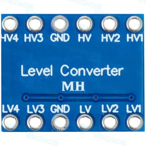 Vista 3 de WWZMDiB 12 Piezas Módulo Convertidor de Cambio de Nivel Lógico 4 Canales Bidireccional 3.3V a 5V, 5V a 3.3V Soporte UART IIC I2C SPI 1-Wire
