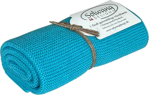 Vista 31 de Solwang 100% algodón orgánico certificado fabricado en la India Toalla de cocina/mano de diseño danés (verde ártico orgánico)