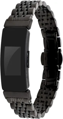 Vista 2 de Metal Bracelet Compatible with Fitbit Inspire/Inspire HR/Inspire 2 Bands, Stainless Steel Replacement Strap Wristband Accessories for Inspire