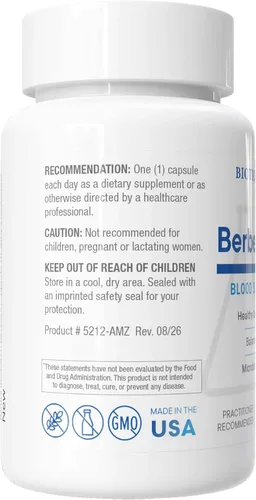 Vista 3 de BIOTICS RESEARCH Berberina HCl 500mg Suplemento Botánico - 90 Cápsulas