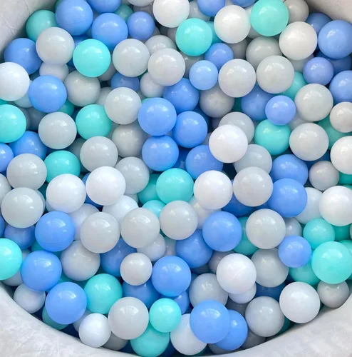 Vista 2 de Bolas para pozo de bolas BBRUN, 1000 unidades, bolas de plástico para pozo de bolas, corral de juegos, sin BPA, a prueba de aplastamiento, bolas