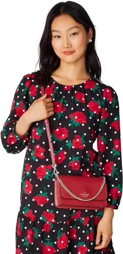 Vista 2 de Kate Spade New York Women's Madison Saffiano Leather Small Flip CrossBody Bag