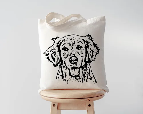 Vista 3 de Pet Studio Art Bolsa de mano para perros, Golden retriever