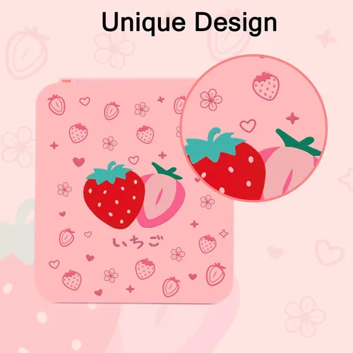 Vista 6 de TIKOdirect Game Card Case for SwitchSD Cards, Newest Portable Case Storage 12 Game Cards Holders Pretty Cute Hard Shell with Magenic Closure, Pink