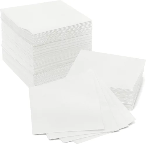 Vista 9 de Prestee Servilletas rojas para mesa, desechables, toallas de mano de papel suaves y absorbentes para cenas y todo tipo de eventos, servilletas
