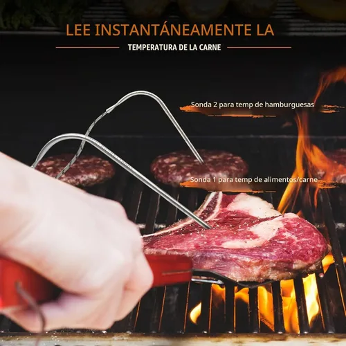 Vista 7 de Paquete de 2 sondas de carne de repuesto para parrillas Traeger, enchufe