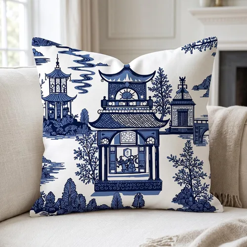 Vista 8 de Funda de almohada de lino blanco con cremallera de 16 x 16 pulgadas (83 x quzgxe9xq)