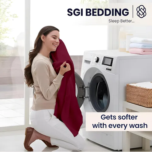 Vista 6 de SGI bedding Juego de sábanas de 1000 hilos California King - 100% de sábanas de algodón egipcio – Ropa de cama de lujo de bolsillo profundo de 16