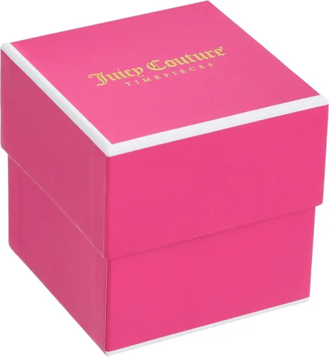 Vista 3 de Juicy Couture de la mujer 1901187Jetsetter Reloj de cuarzo rosa de la visualización analógico