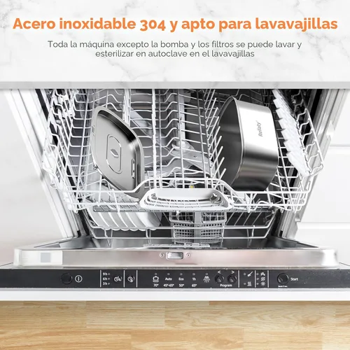 Vista 5 de Fuente de agua para gatos de acero inoxidable: fuente para mascotas de 3.2L/108 onzas, dispensador de agua para perros, suministros de alimentación
